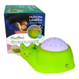 MesMed Lampka Projektor z Pozytywką Świetlaczek Ślimaciuś