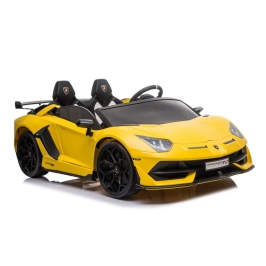 Divvietīgs bērnu elektromobilis Lamborghini Aventador  SX2028 Yellow