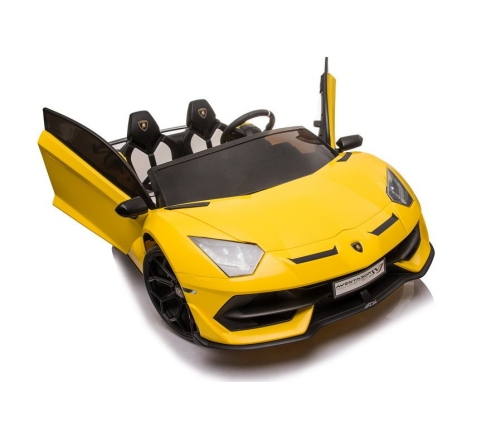 Divvietīgs bērnu elektromobilis Lamborghini Aventador  SX2028 Yellow