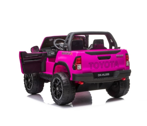 Divvietīgs bērnu elektromobilis Toyota Hilux DK-HL850 Pink