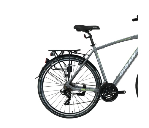 Tūrisma velosipēds Bisan 28 TRX8100 City g.pelēks/zaļš (M)