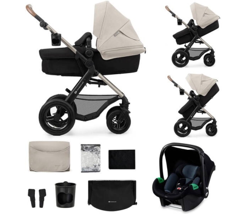 KinderKraft Moov 2 Air Wózek Głęboko-Spcaerowy 3w1 Moonlight Grey KinderKraft Moov 2 Air Wózek Głęboko-Spcaerowy 3w1 Moonlight Grey