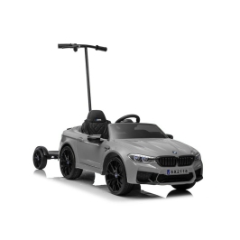 Bērnu elektroauto BMW M5 ar platformu un rokturi vecākiem Silver