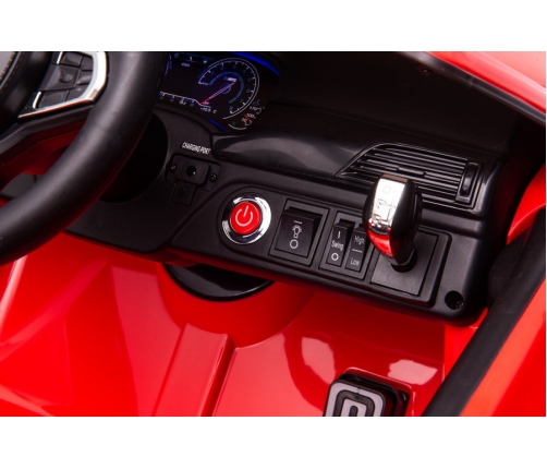 Детский электромобиль BMW M5 с платформой и ручкой для родителей Red lacquered