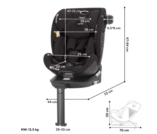 Carrello Meteorit+ CRL-17515 Marble Grey Bērnu Autokrēsls 0-36 kg
