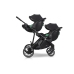 EasyGo Duoflex Ebony Black Twin Stroller