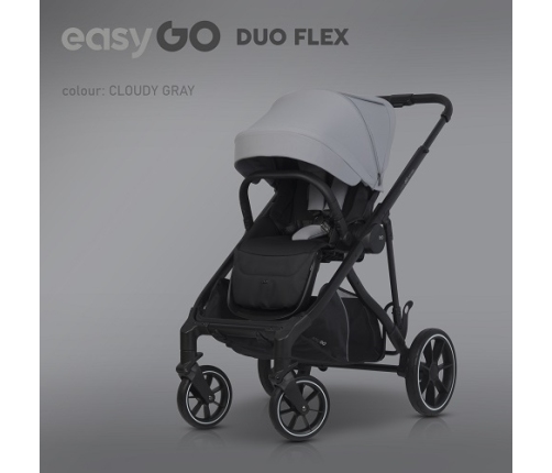 EasyGo Duoflex Cloudy Gray Twin Stroller