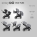 EasyGo Duoflex Cloudy Gray Twin Stroller