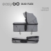EasyGo Duoflex Cloudy Gray Twin Stroller