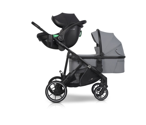 EasyGo Duoflex Cloudy Gray Twin Stroller