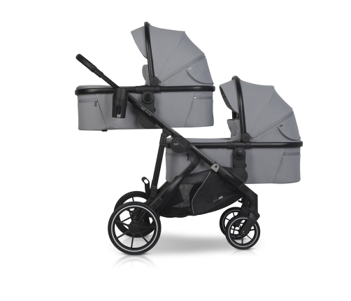 EasyGo Duoflex Cloudy Gray Twin Stroller