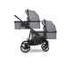 EasyGo Duoflex Cloudy Gray Twin Stroller