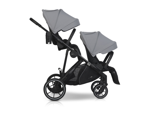 EasyGo Duoflex Cloudy Gray Twin Stroller