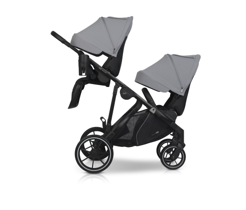 EasyGo Duoflex Cloudy Gray Twin Stroller