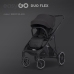 EasyGo Duoflex Ebony Black Twin Stroller