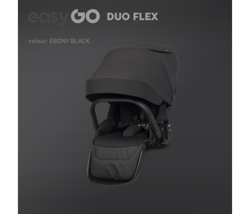 EasyGo Duoflex Ebony Black Twin Stroller