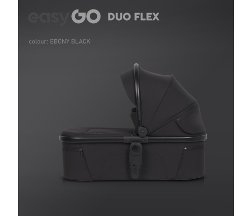 EasyGo Duoflex Ebony Black Twin Stroller