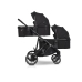 EasyGo Duoflex Ebony Black Twin Stroller