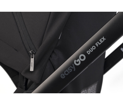 EasyGo Duoflex Ebony Black Twin Stroller