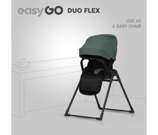 EasyGo Duoflex Sage Green Stroller