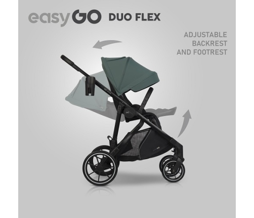 EasyGo Duoflex Sage Green Stroller