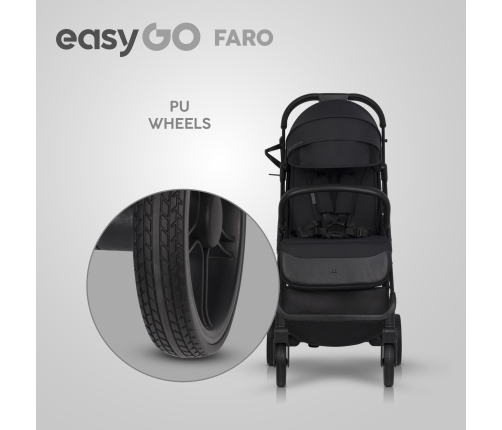 EasyGo Faro Ebony Black Pastaigu rati