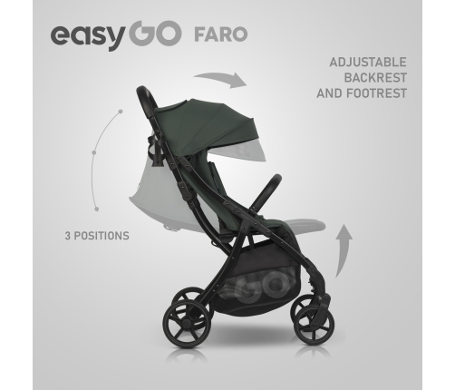 EasyGo Faro Sage Green Stroller