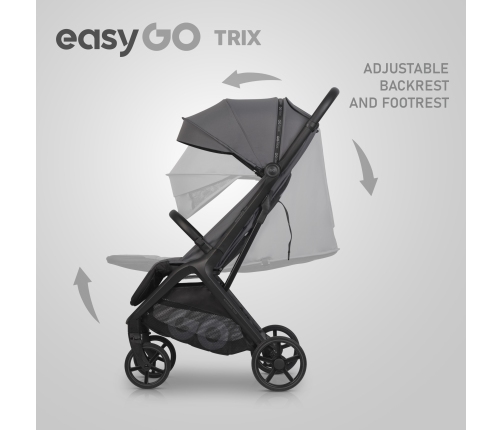 EasyGo Trix Cloudy Gray Stroller