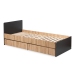 Pusaudžu gulta 204x94 Klups DALIA ANTHRACITE-OAK