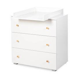 Kumode ar pārtinamo galdiņu Klups KAROLINA WHITE-PINE
