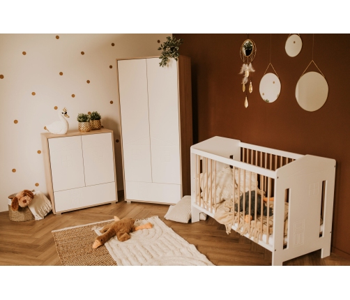 Bērnu gulta Klups IDA BEECH- WHITE 120×60