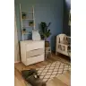 Kumode ar pārtinamo galdiņu Klups NATI WHITE-GREY