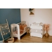 Bērnu gulta Klups NEL HEART WHITE-GREY 120x60