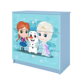 Chest of drawers babydreams blue frozen land