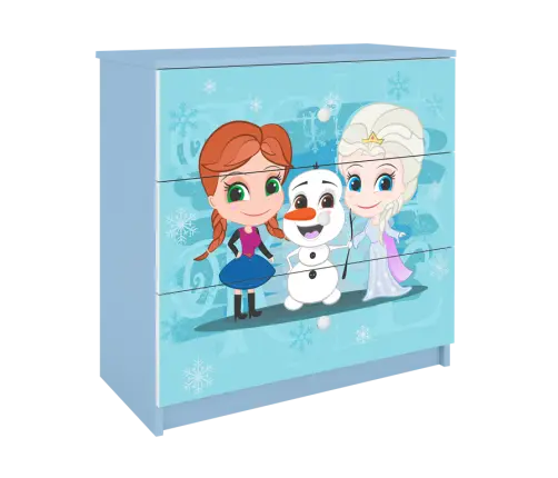 Chest of drawers babydreams blue frozen land