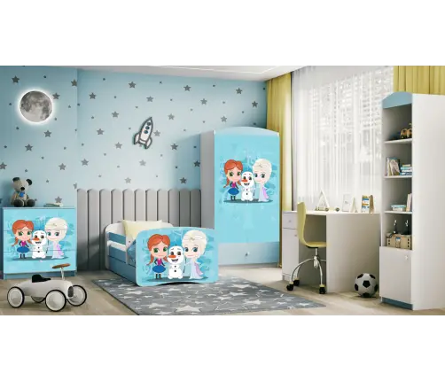 Chest of drawers babydreams blue frozen land