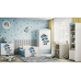 Chest of drawers babydreams blue raccoon