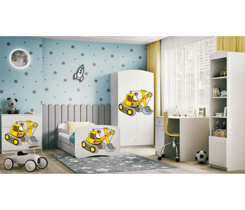 Komoda babydreams biała koparka
