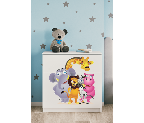 Komoda babydreams biała zoo
