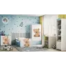 Komoda babydreams niebieska miś kwiatki