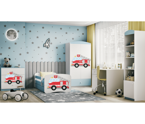 Komoda babydreams niebieska straż pożarna