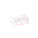 Bed babydreams white frozen land without drawer with mattress 140/70