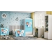 Bed babydreams white frozen land without drawer with mattress 140/70