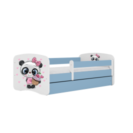 Bed babydreams blue panda with drawer with mattress 140/70