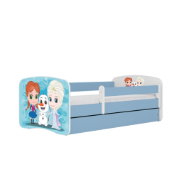 Bed babydreams blue frozen land without drawer with mattress 160/80