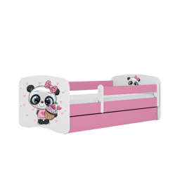 Bed babydreams pink panda without drawer with mattress 180/80