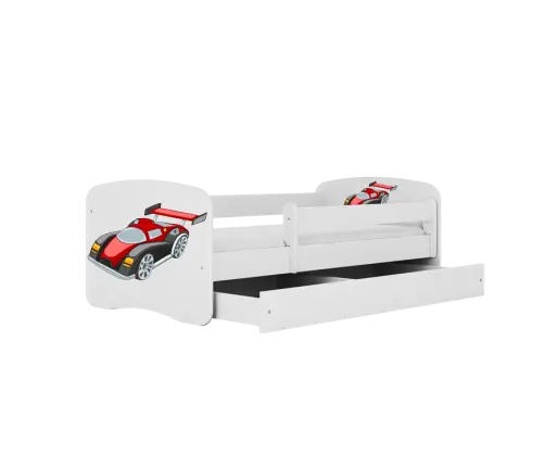 Bērnu gulta Racing Car ar atvilktni ar matraci 180x80