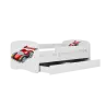 Bērnu gulta Racing Car ar atvilktni ar matraci 180x80