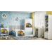 Łóżko babydreams niebieskie ciężarówka bez szuflady materac 140/70