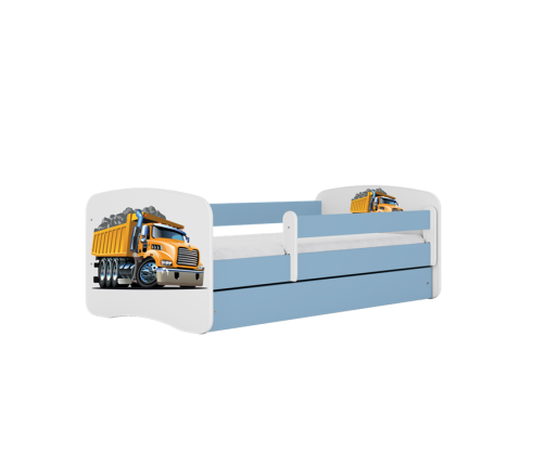 Bērnu gulta Blue Truck ar kasti ar matraci 180/80